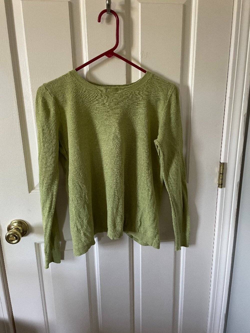 Loft Lime Green Crew Neck Sweater